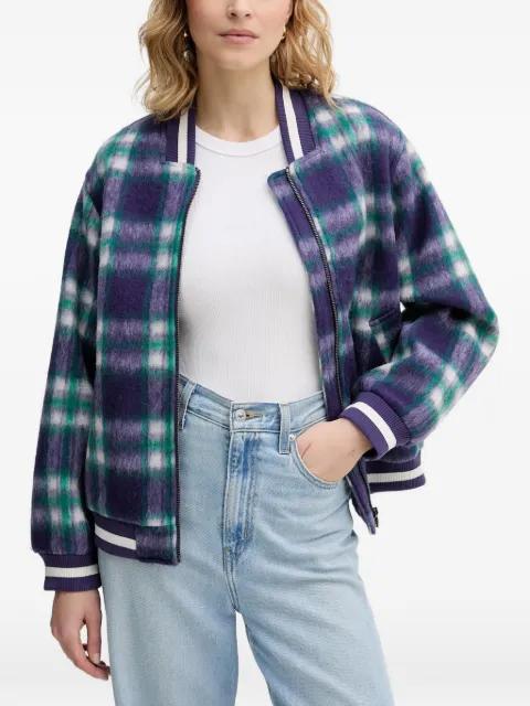checked zip jacket by BENETTON