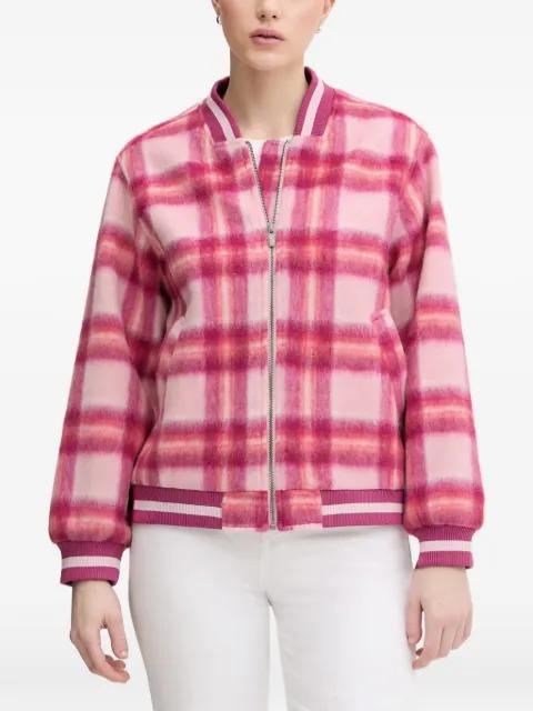 checked zip jacket by BENETTON
