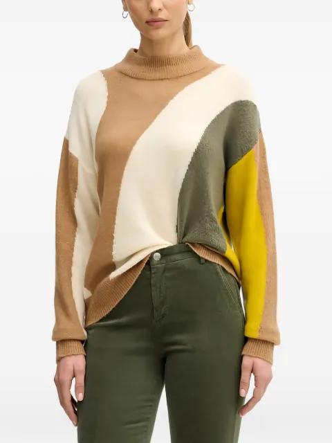 colour-block boxy-fit sweater by BENETTON