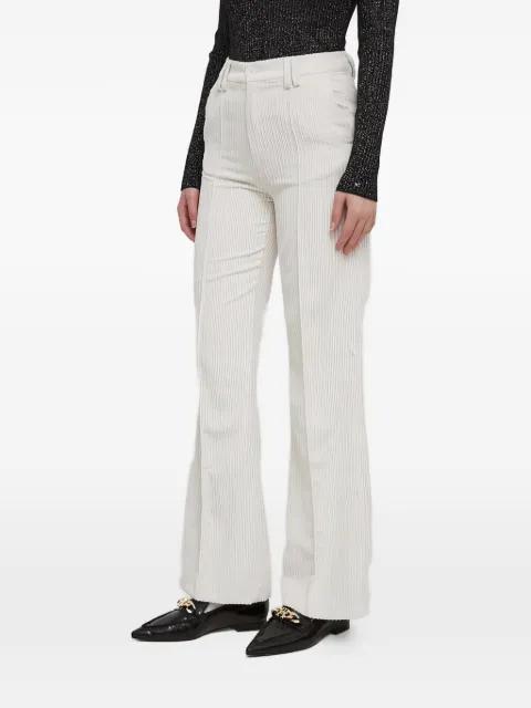corduroy flared trousers by BENETTON