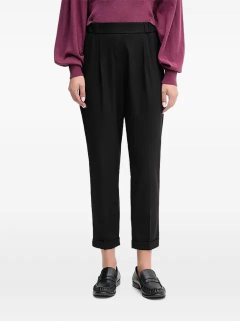 cuffed pleated trousers by BENETTON