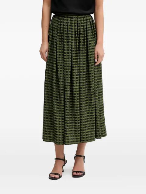 dotted midi skirt by BENETTON