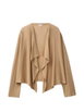 draped long-sleeve cardigan by BENETTON