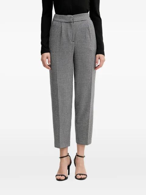 houndstooth pleated trousers by BENETTON
