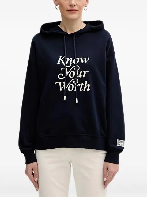 logo hoodie by BENETTON