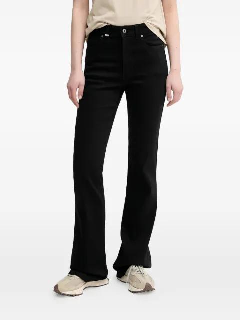 logo-patch flared jeans by BENETTON