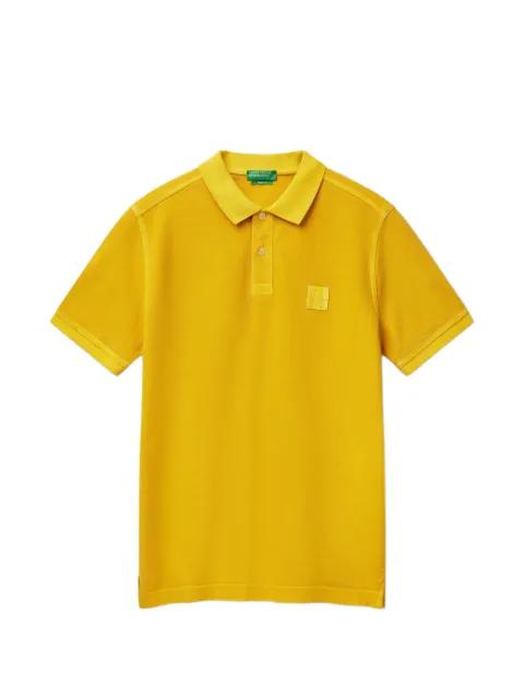 logo-patch polo shirt by BENETTON