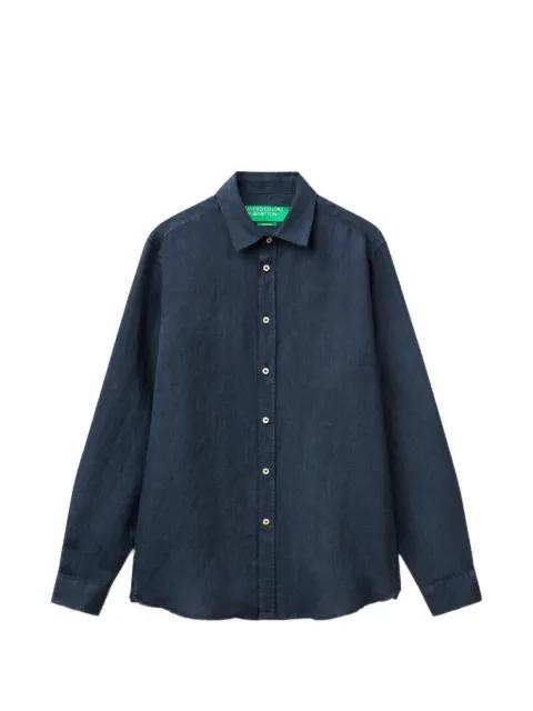 long-sleeved linen shirt by BENETTON