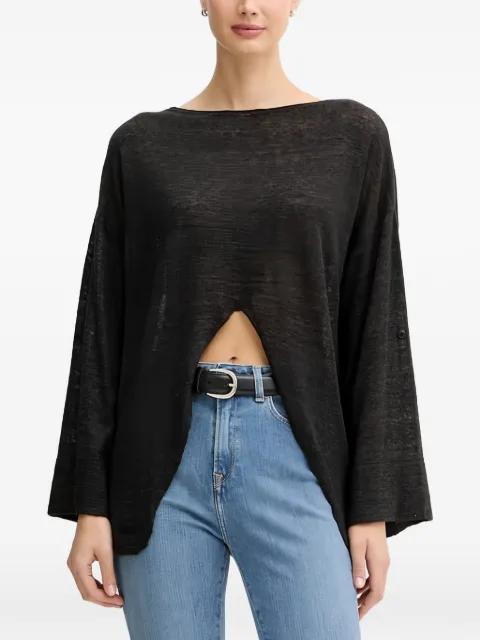 open-front wide-sleeved sweater by BENETTON