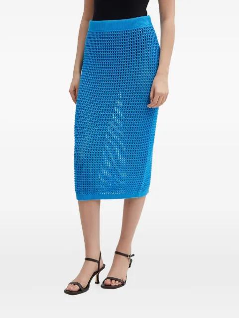 open-knit skirt by BENETTON