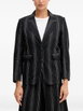 pinstripe-pattern notched-lapels blazer by BENETTON