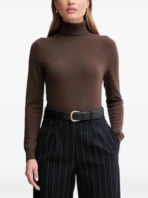 roll neck knitted top by BENETTON