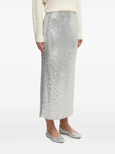sequin-embellished midi skirt by BENETTON