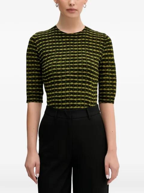 short-sleeve patterned sweater by BENETTON