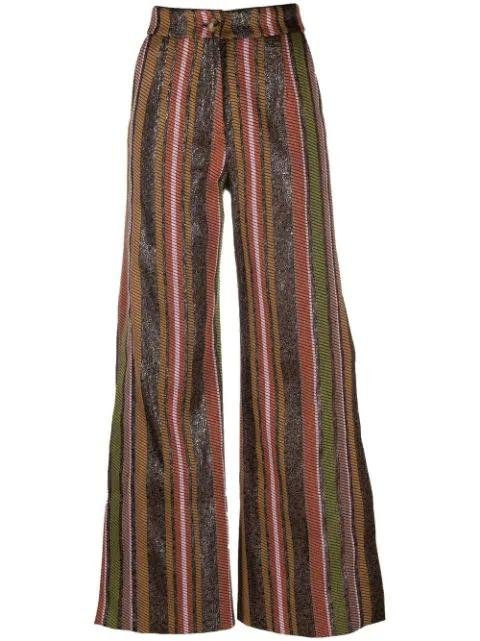 striped wide-leg trousers by BENJAMIN BENMOYAL