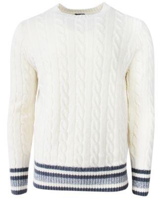 Men's Aspen Relaxed-Fit Cable-Knit Sweater by BENSON