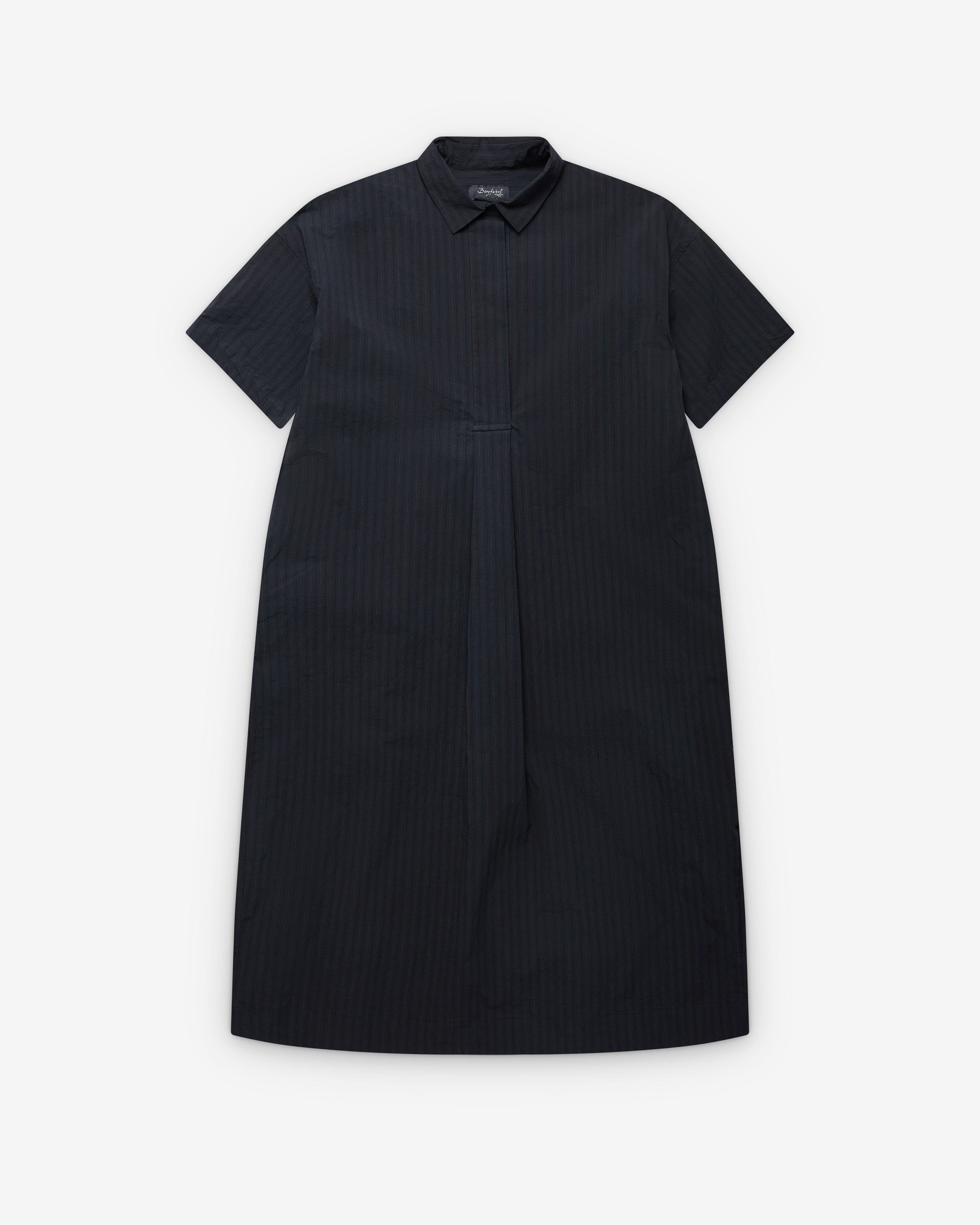 BERGFABEL - Women's Sabi Dress - (Navy Stripe) by BERGFABEL
