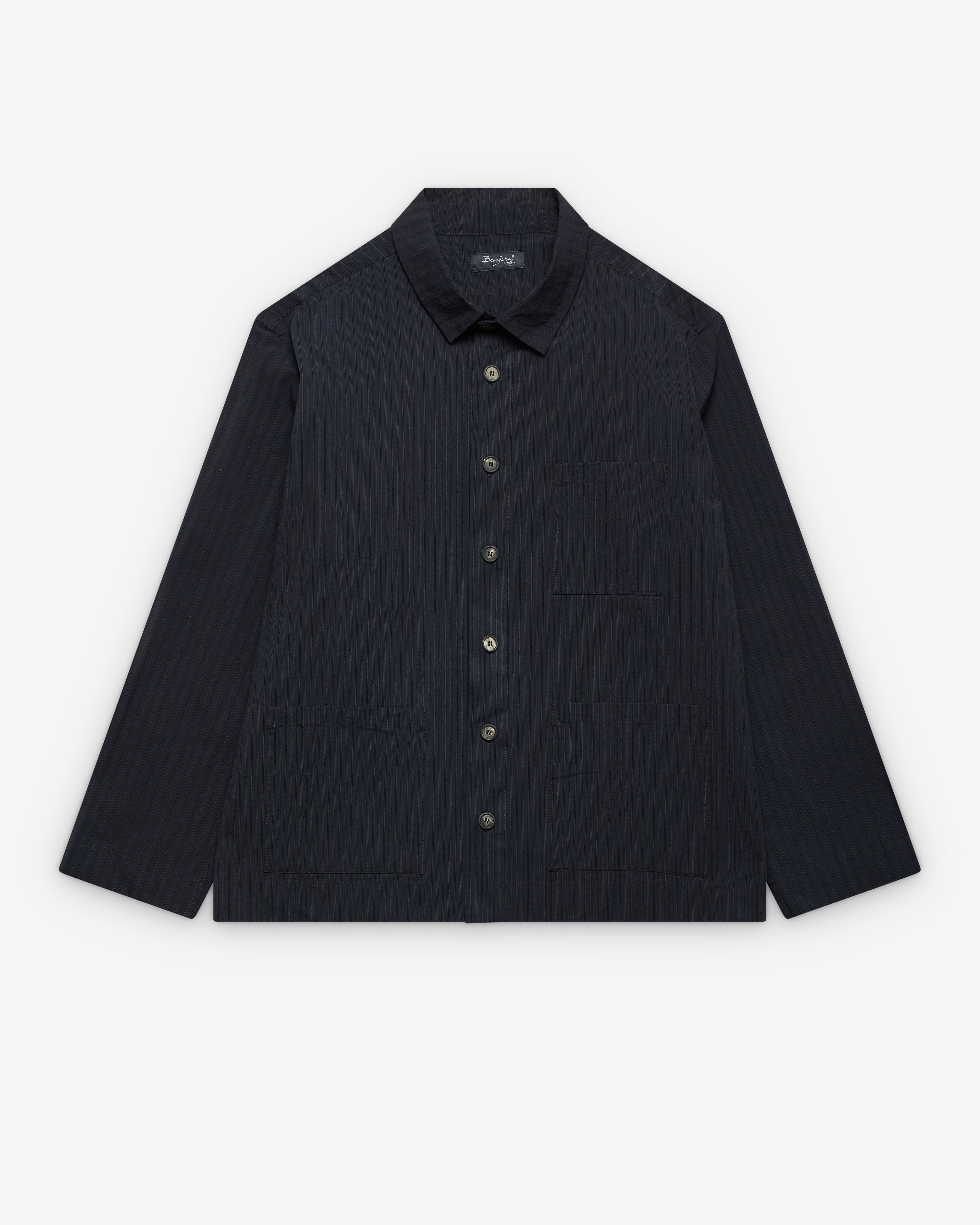 Bergfabel - Men's Hugo Jacket - (Navy Stripe) by BERGFABEL