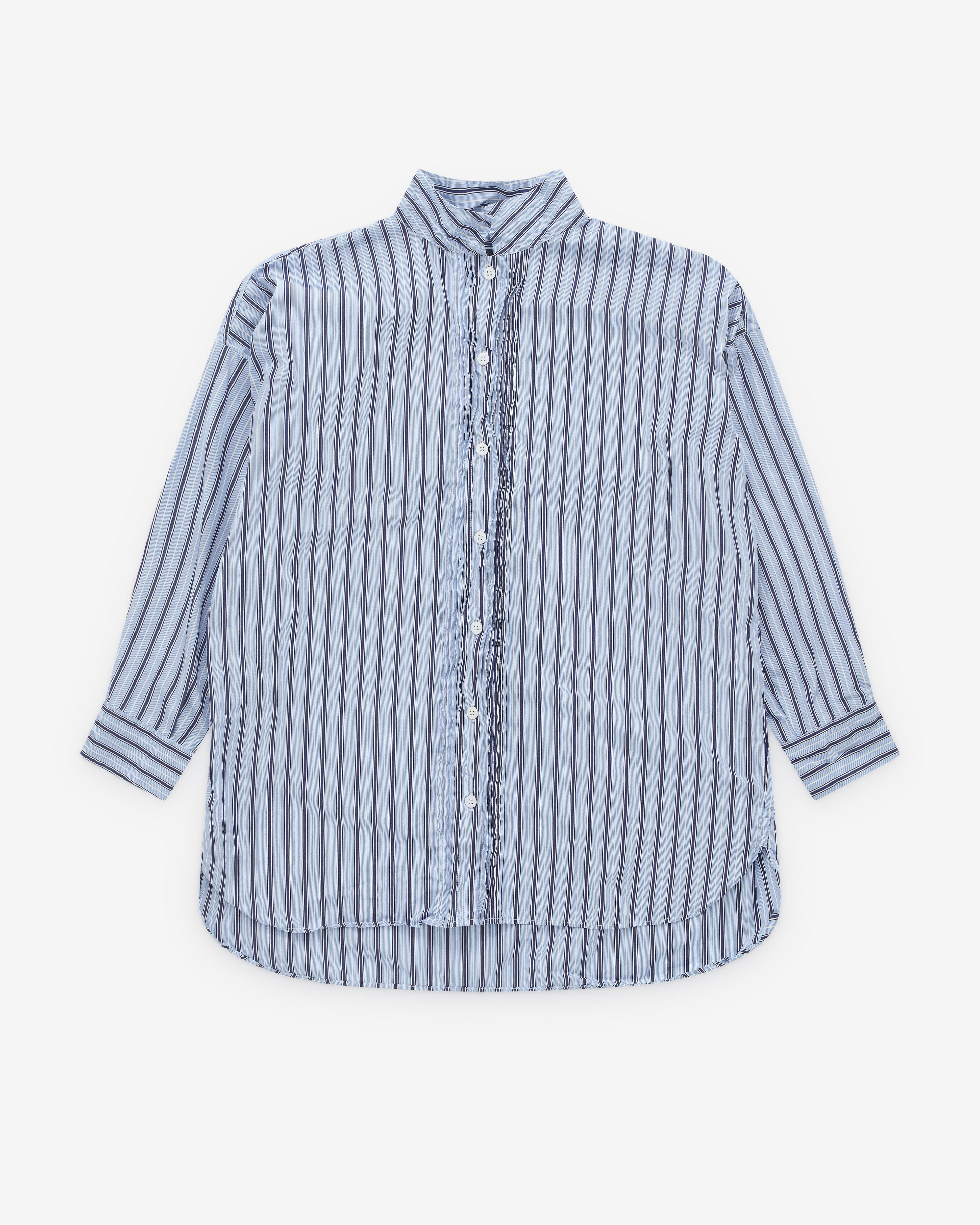 Bergfabel - Women’s Claudia Long Shirt - (Multi Stripe) by BERGFABEL