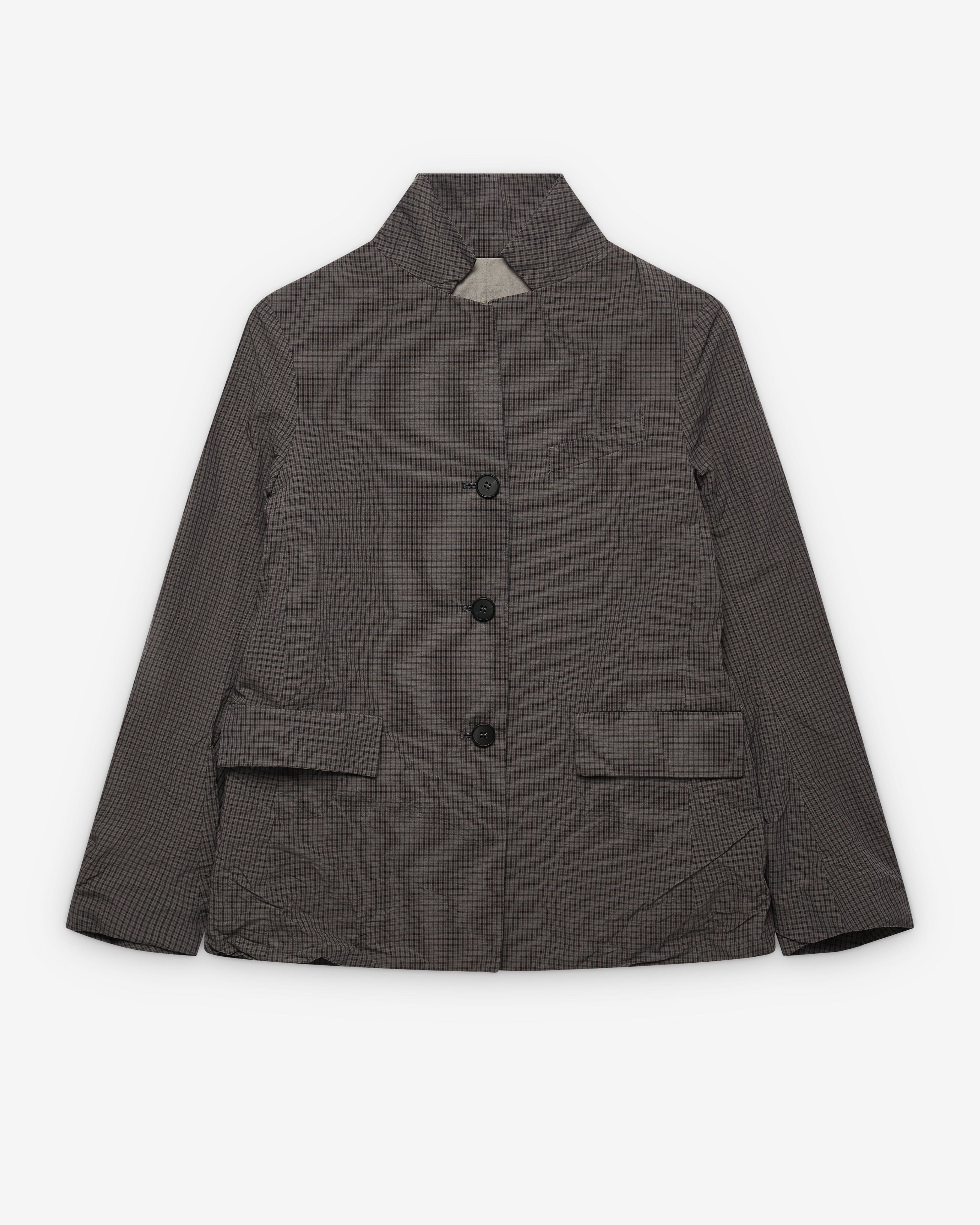 Bergfabel - Women's Giulia Jacket - (Grey Check) by BERGFABEL