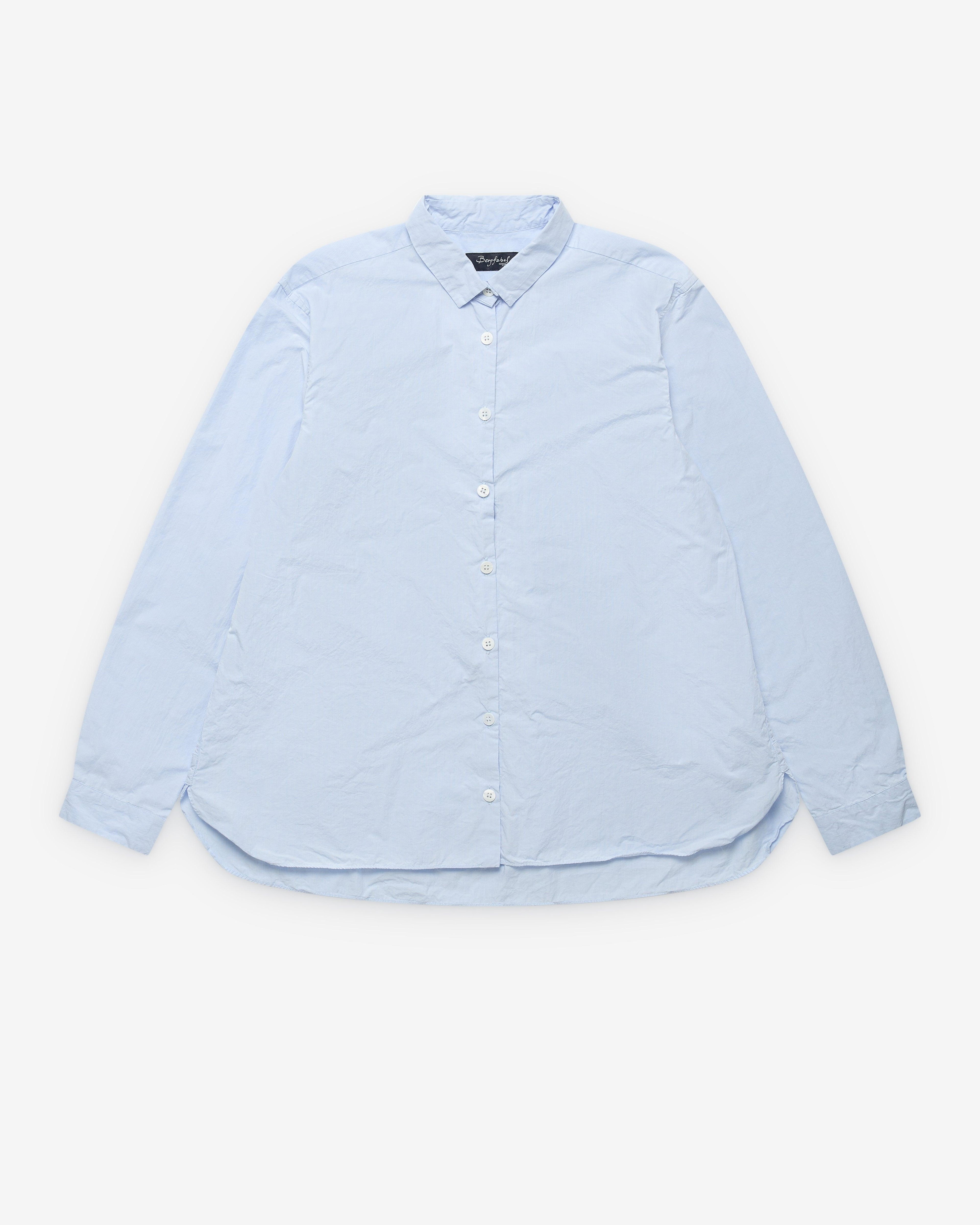 Bergfabel - Women's Loose Tyrol Shirt - (Pale Blue) by BERGFABEL