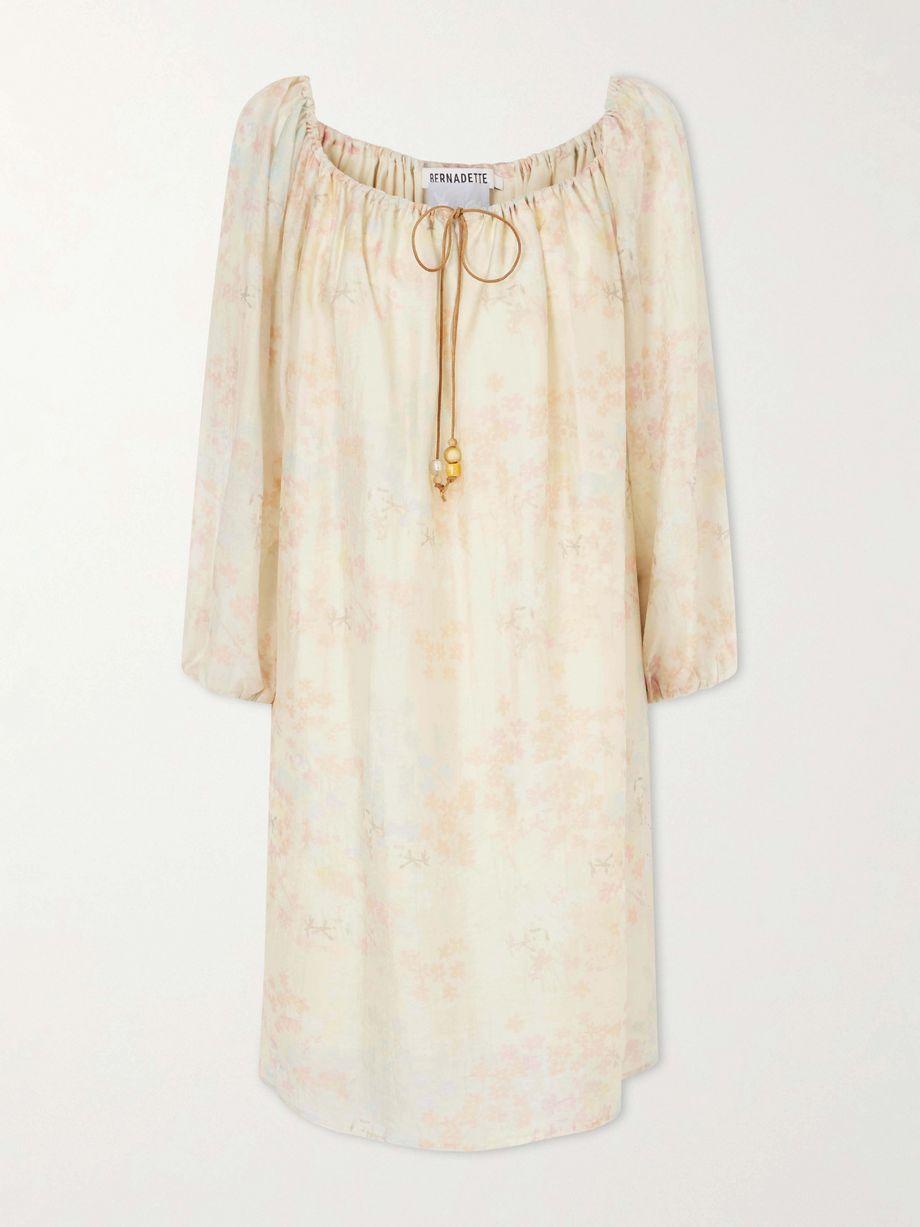 Bonnie floral-print Lyocell-blend mini dress by BERNADETTE