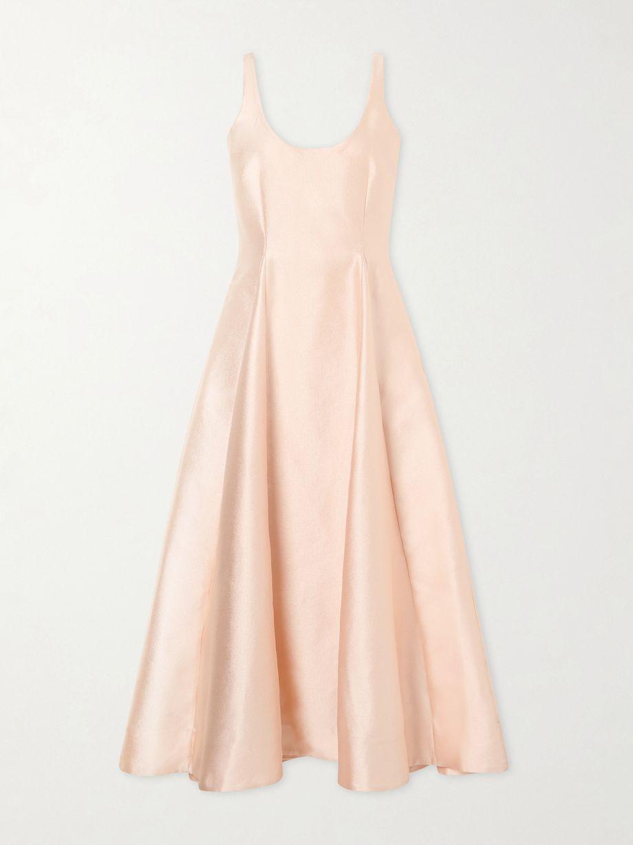 Charles paneled pebble-crepe midi dress by BERNADETTE