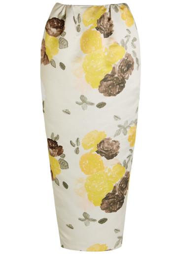 Damian floral-print midi skirt by BERNADETTE