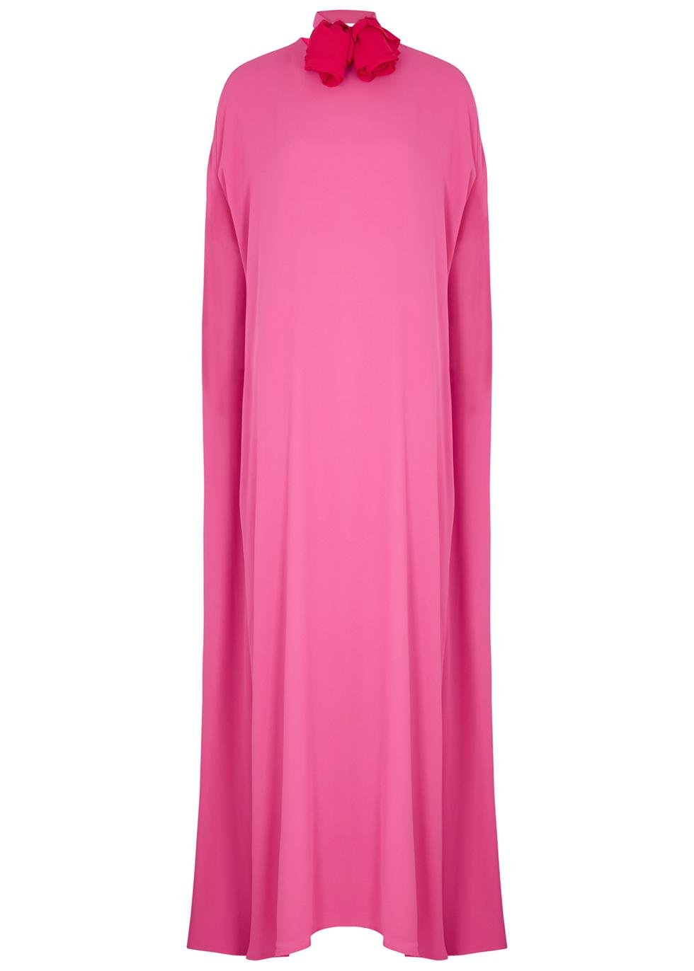 Eleonore cape-effect gown by BERNADETTE