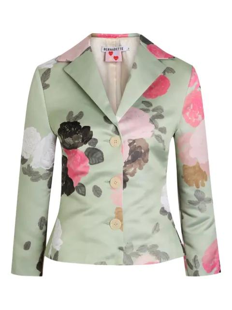Elle floral-print button jacket by BERNADETTE