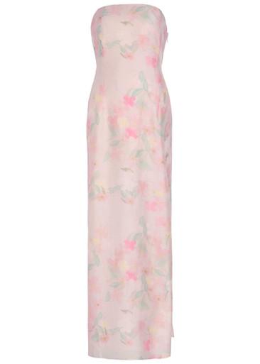 Elora floral-print woven maxi dress by BERNADETTE