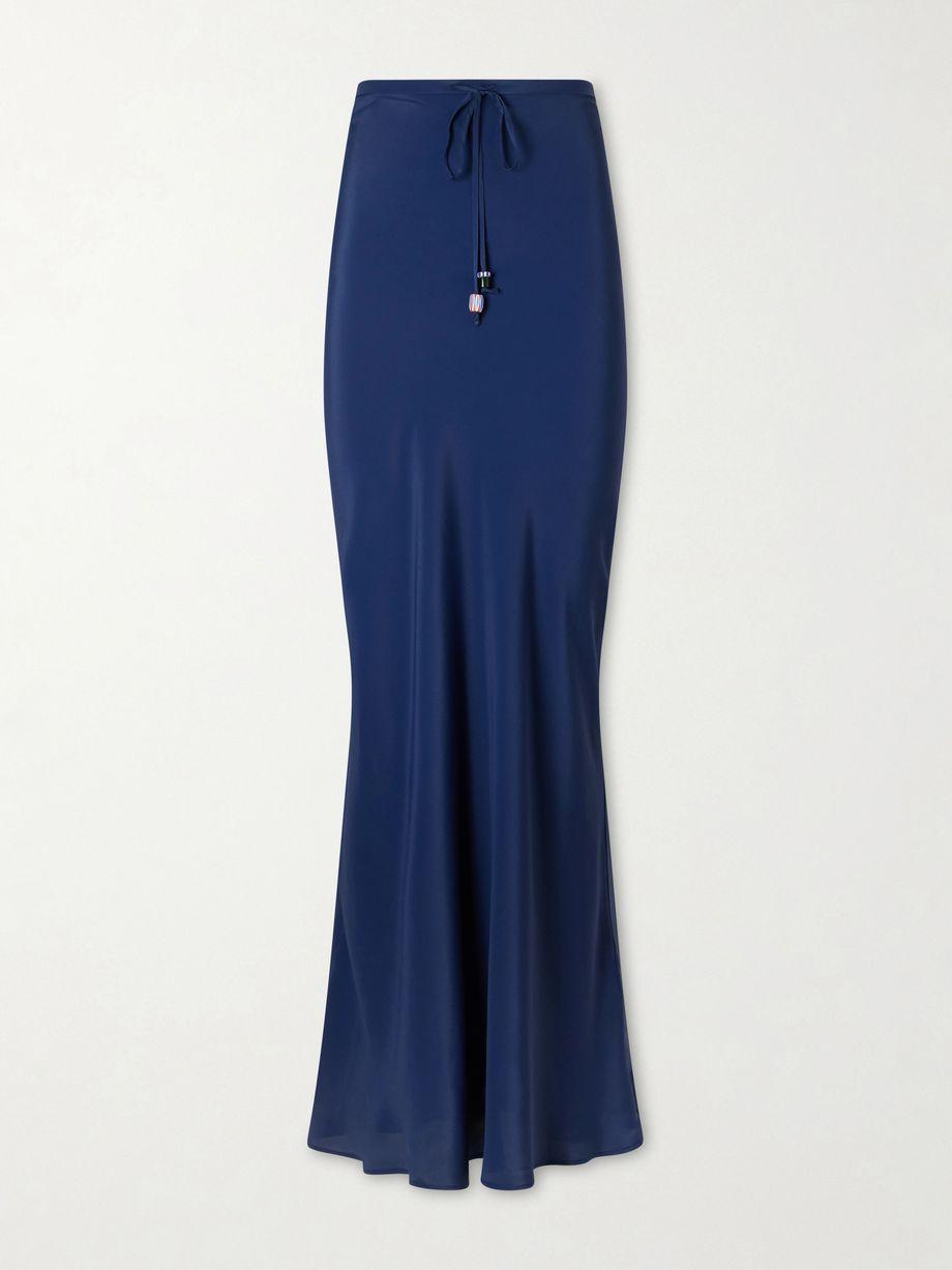 Emily satin maxi skirt by BERNADETTE