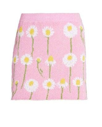 Kinsley Floral Organic Cotton-Blend Mini Skirt by BERNADETTE
