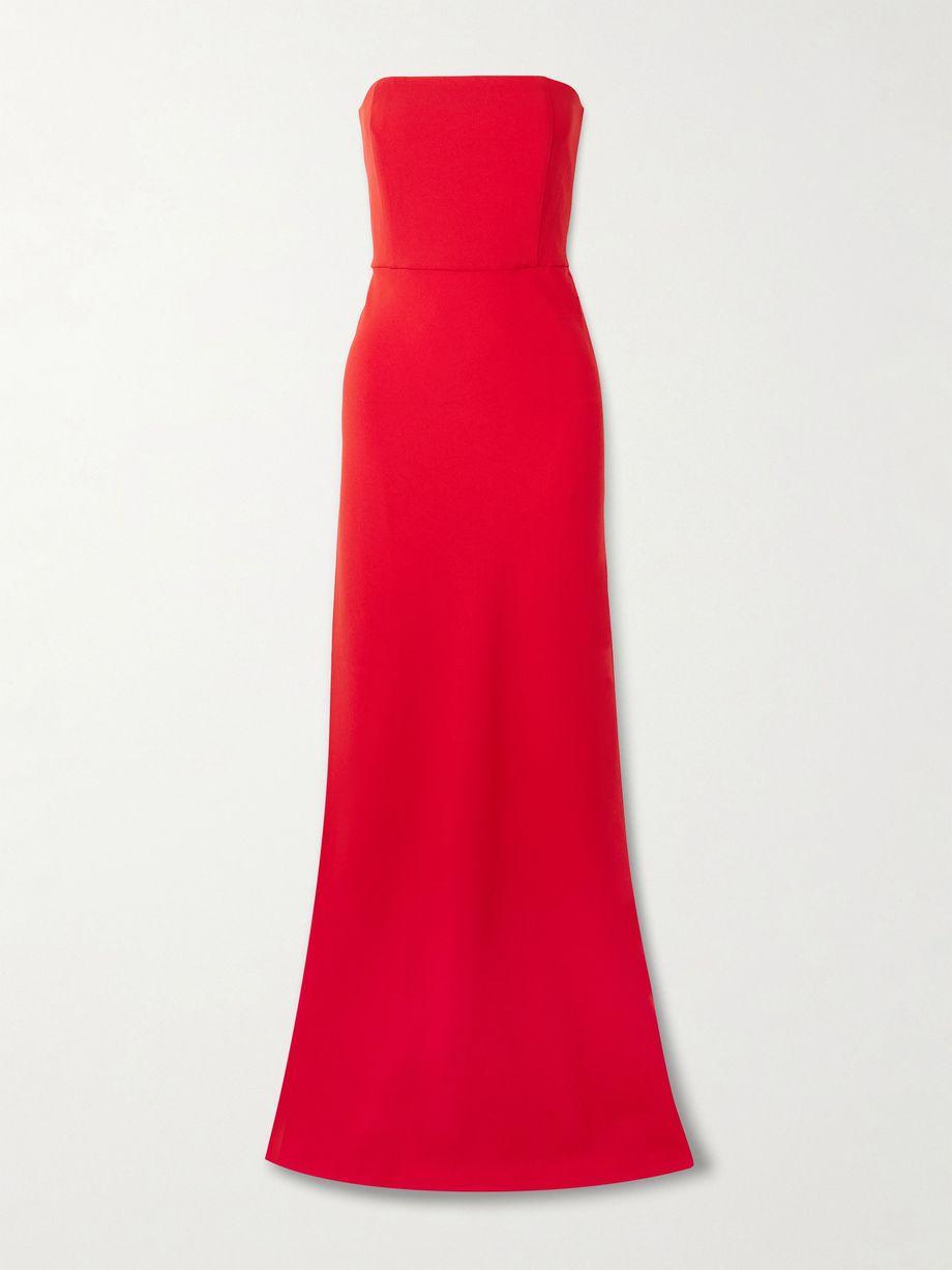 Luna strapless crepe gown by BERNADETTE