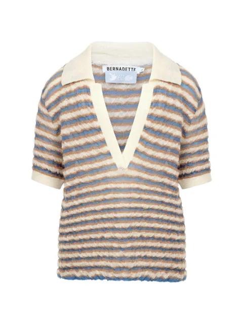 Ophelia polo-collar shirt by BERNADETTE