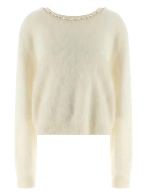 Solène embellished-neckline sweater by BERNADETTE