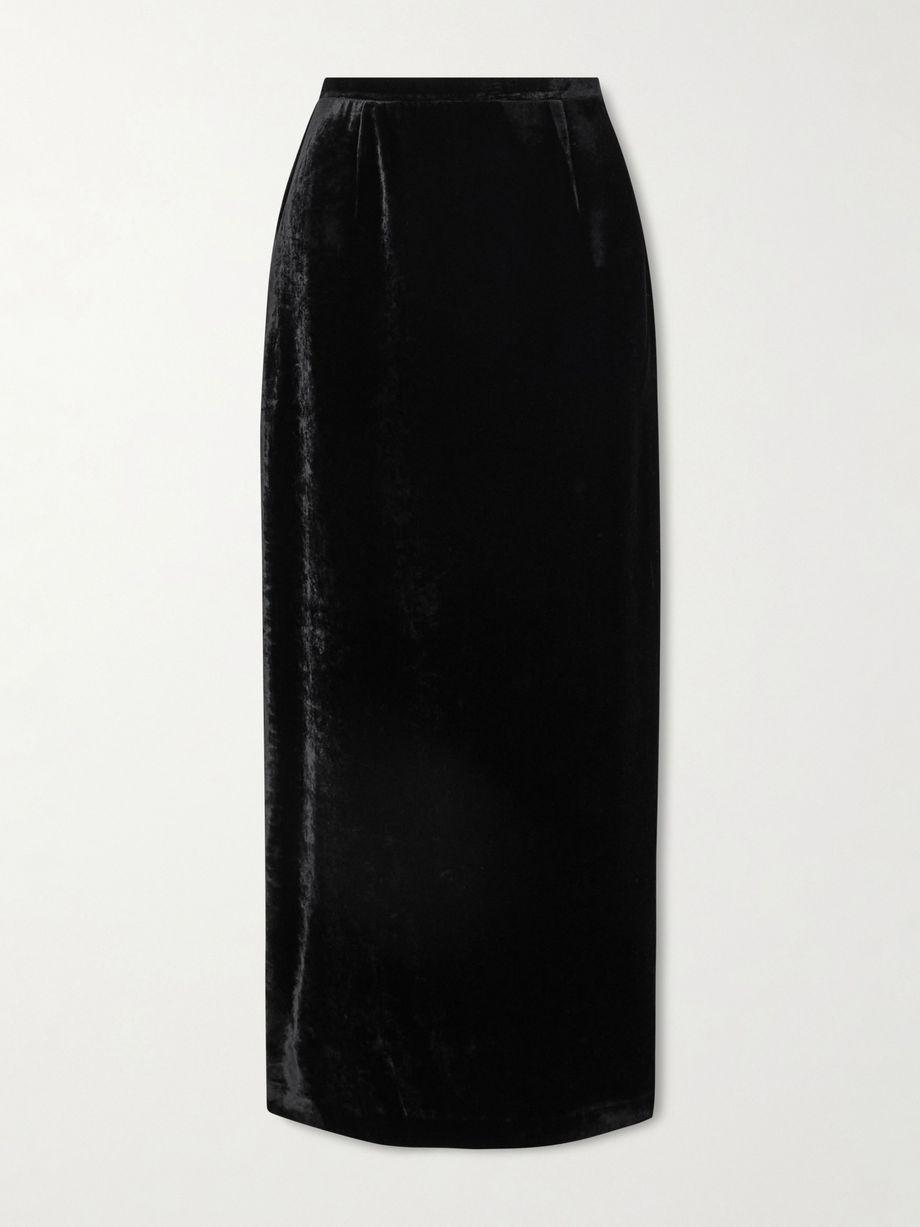 Velvet maxi skirt by BERNADETTE