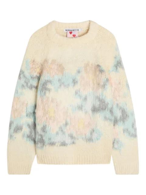 Willy floral-intarsia sweater by BERNADETTE