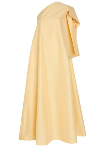 Winnette bow-appliquéd taffeta gown by BERNADETTE