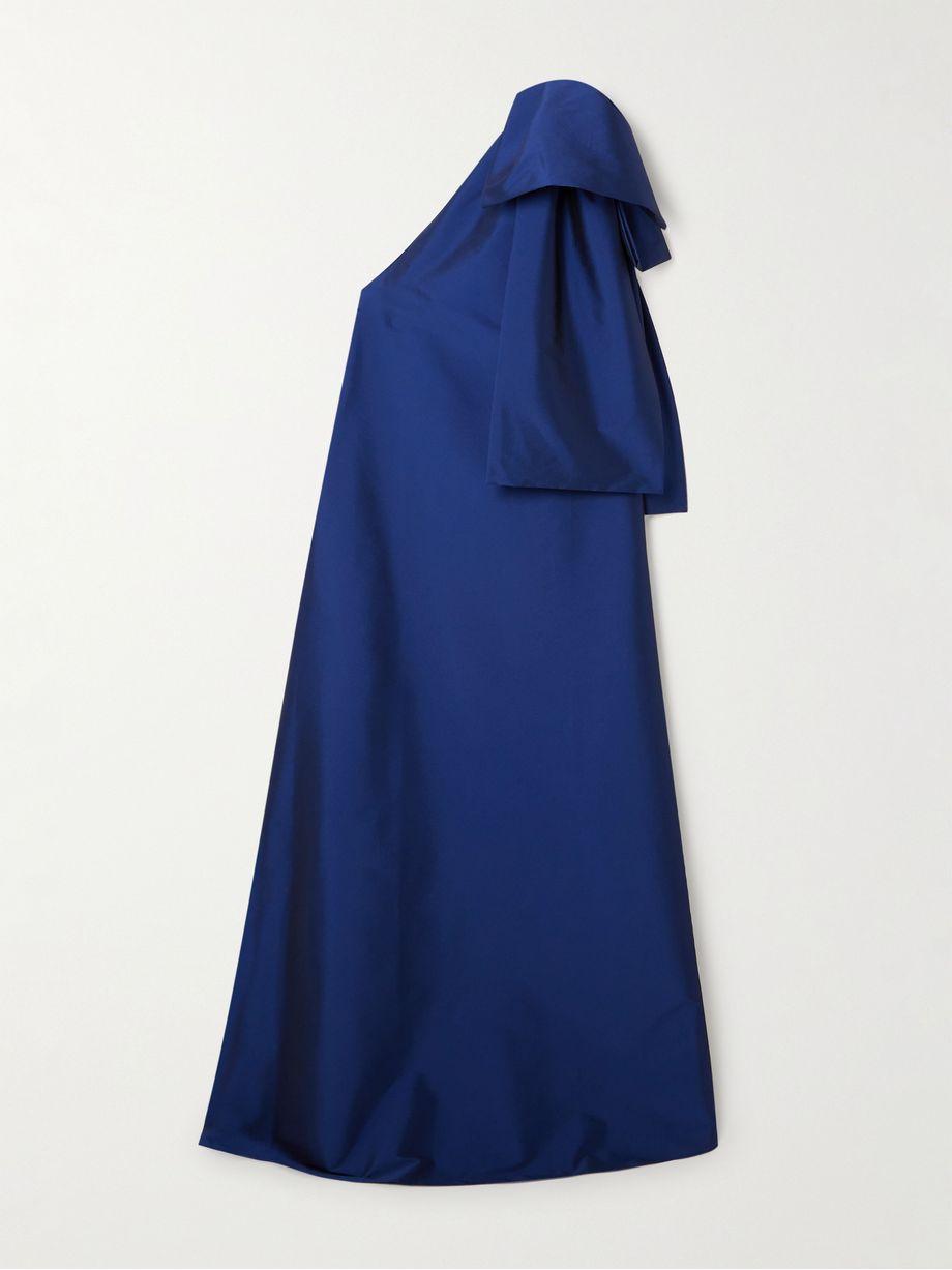 Winnie bow-detailed one-shoulder taffeta gown by BERNADETTE