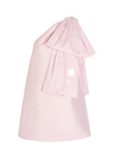 Winnie bow-embellished taffeta mini dress by BERNADETTE