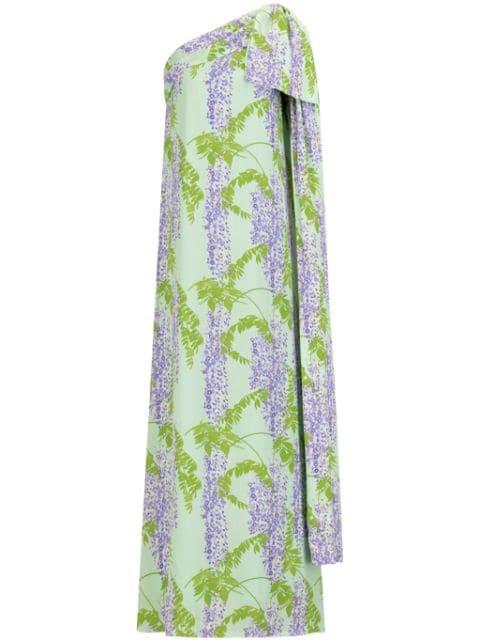 Wisteria-print dress by BERNADETTE