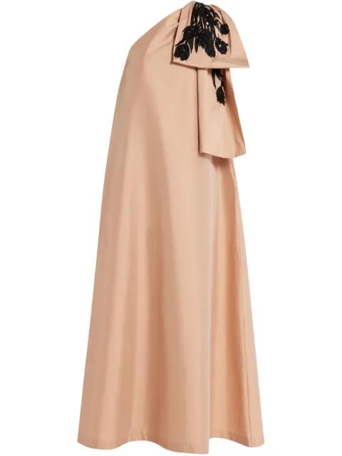 floral-embroidered maxi dress by BERNADETTE