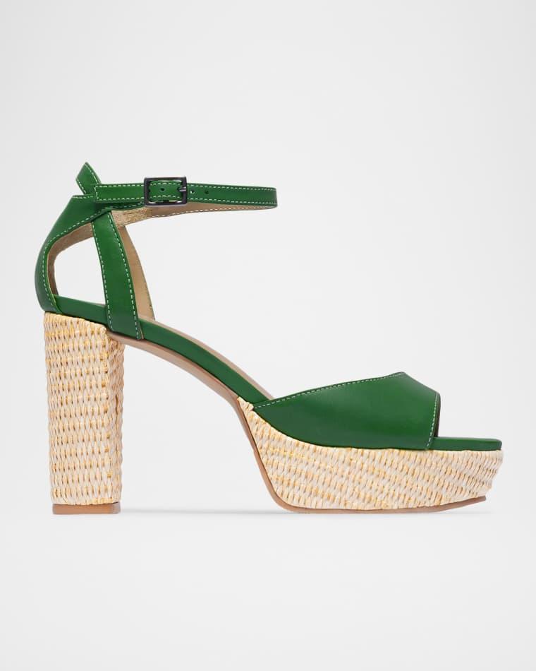 95mm Valeria Platform Sandals by BERNARDO