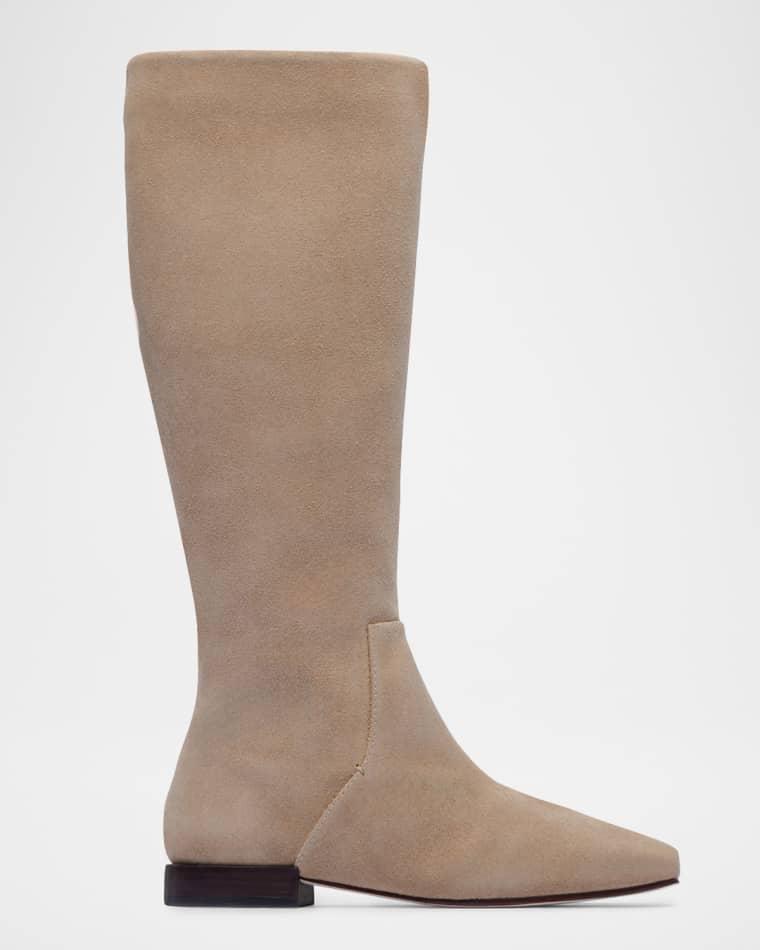 Barnes Suede Riding Boots by BERNARDO