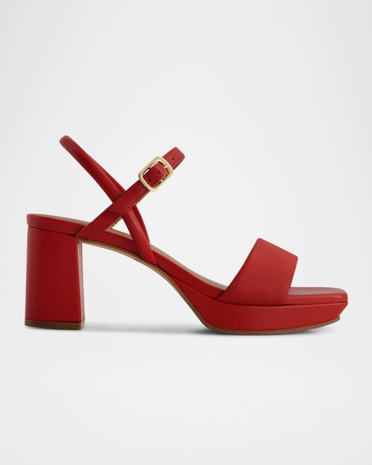 Canto Leather Platform Sandals by BERNARDO