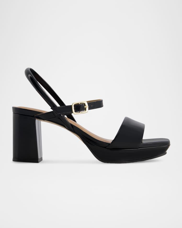 Canto Patent Leather Platform Sandals by BERNARDO