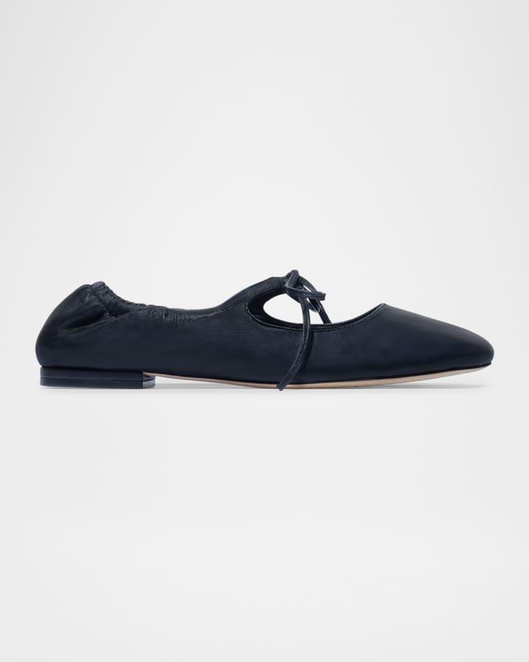 Court Leather Ballet Flats by BERNARDO