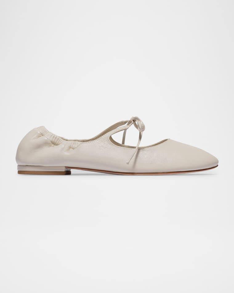 Court Leather Ballet Flats by BERNARDO