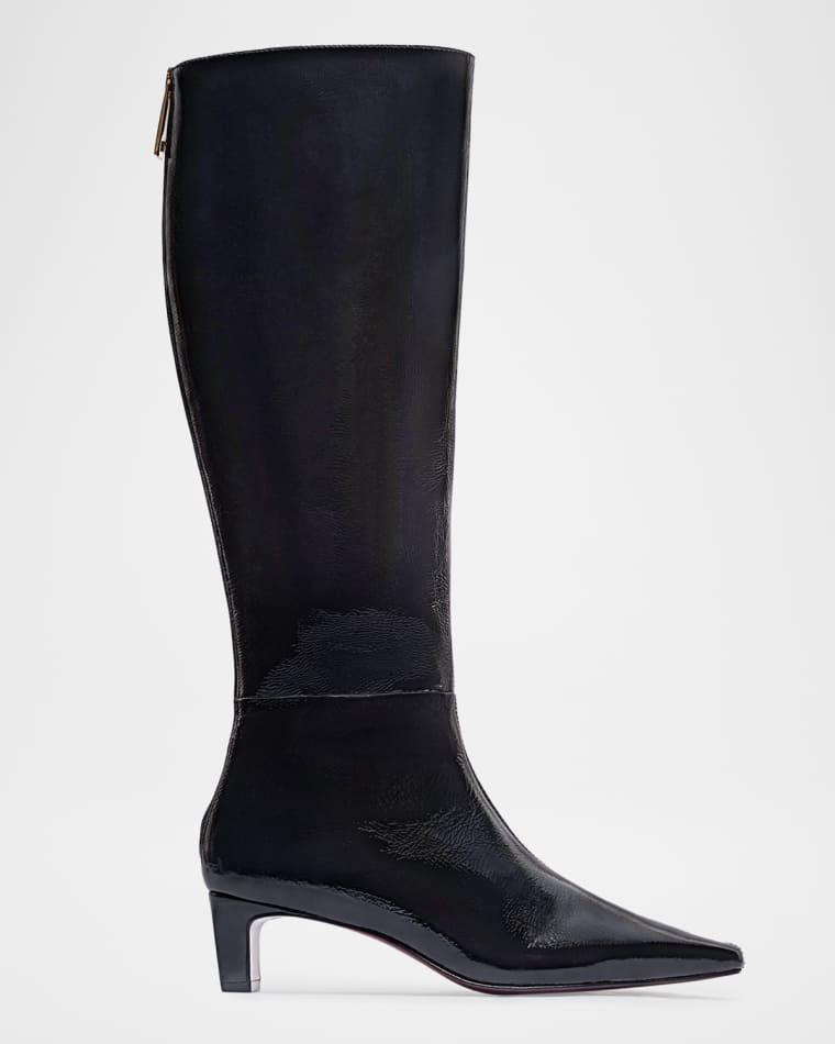 Eton Leather Knee-High Boots by BERNARDO